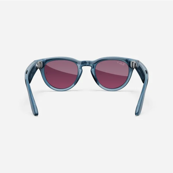 Ray-Ban Meta Headliner, Shiny Jeans / Dusty Red - obrazek 4