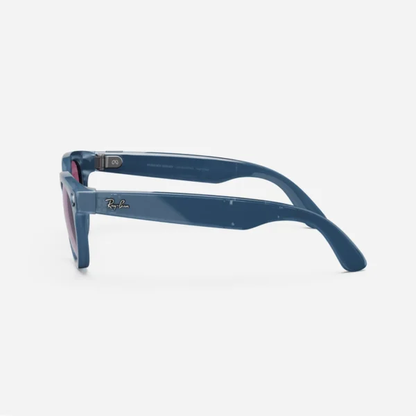 Ray-Ban Meta Headliner, Shiny Jeans / Dusty Red - obrazek 5