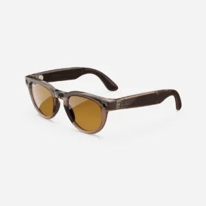 Ray-Ban Meta Headliner, Shiny Warm Stone / Clear to Saffron Yellow - Obrázok 2