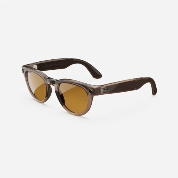 Ray-Ban Meta Headliner, Shiny Warm Stone / Clear to Saffron Yellow - Imagem 2