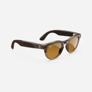 Ray-Ban Meta Headliner, Shiny Warm Stone / Clear to Saffron Yellow - Obrázok 4