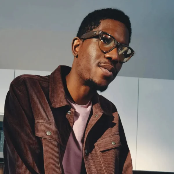 Ray-Ban Meta Headliner, Shiny Warm Stone / Clear to Saffron Yellow - Imagem 6