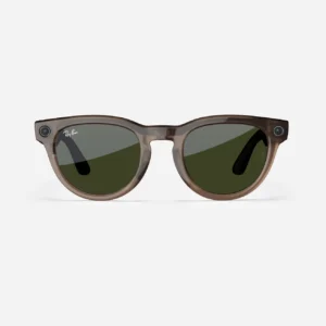 Ray-Ban Meta Headliner, Shiny Warm Stone / Clear to Dark Green - Attēls 3