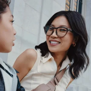 Ray-Ban Meta Headliner, Shiny Warm Stone / Clear to Dark Green - Attēls 5
