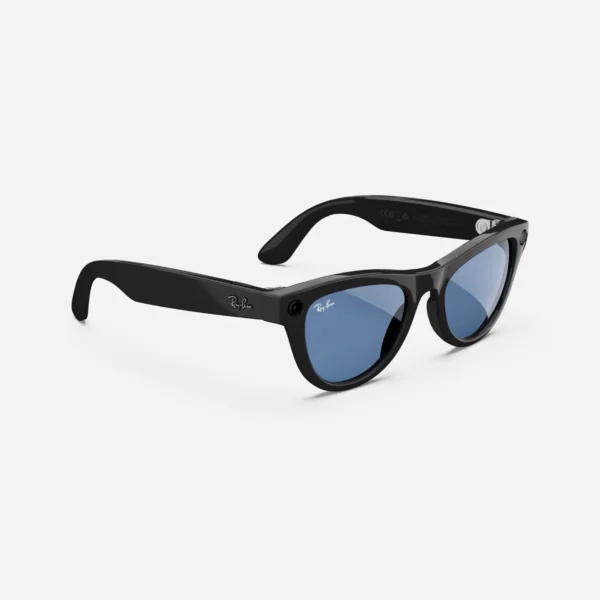 Ray-Ban Meta Skyler, Shiny Black / Clear to Cerulean Blue - Afbeelding 4