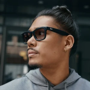 Ray-Ban Meta Wayfarer, Matte Black / Clear to Graphite - slika 6