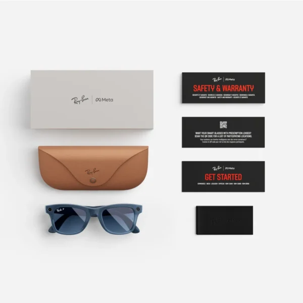Ray-Ban Meta Wayfarer, Matte Jeans / Dusty Blue - Imagem 5
