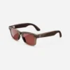 Ray-Ban Meta Wayfarer, Shiny Warm Stone / Clear to Watermelon Red