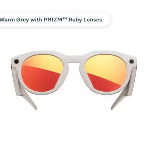 "Oakley Meta HSTN", šiltai pilkos spalvos su PRIZM™ Ruby lęšiais