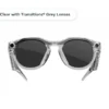 Oakley Meta HSTN, Clear with Transitions® Grey Lenses - Εικόνα 2