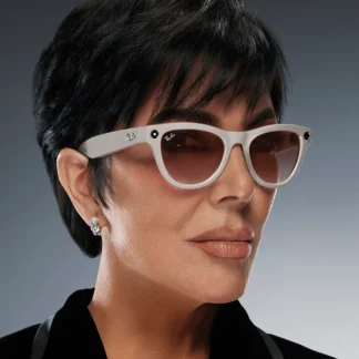 Ray-Ban Meta Skyler, Shiny Chalky Gray / Cinnamon Pink: Big Game | Art Collection