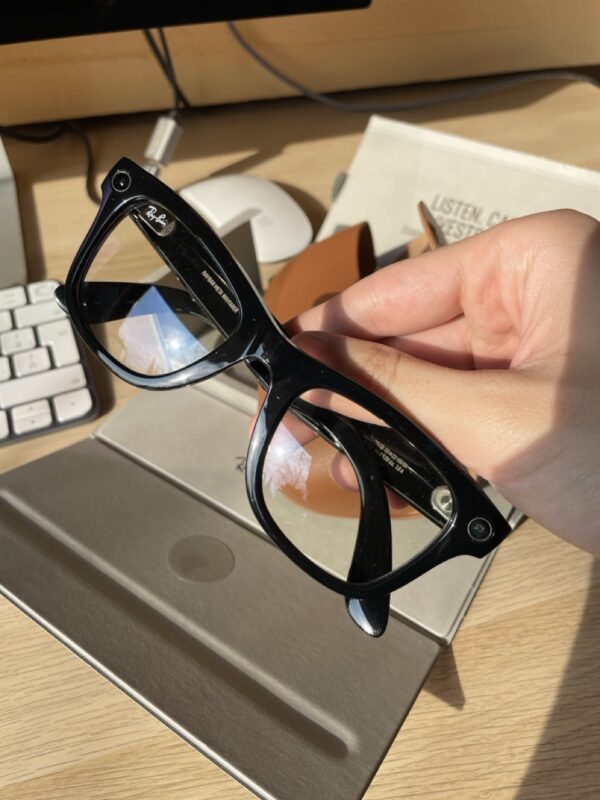 RAY-BAN META WAYFARER RW4006, F: SHINY BLACK, L: CLEAR, S: 50 - Εικόνα 5