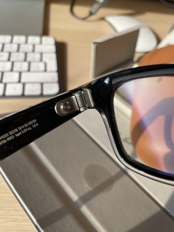 RAY-BAN META WAYFARER RW4006, F: SHINY BLACK, L: CLEAR, S: 50 - Εικόνα 7