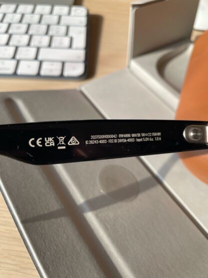 RAY-BAN META WAYFARER RW4006, F: SHINY BLACK, L: CLEAR, S: 50 (Opened / Returned Within 14 Days) - imagine 8