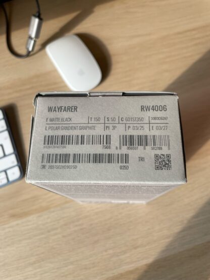 RAY-BAN META WAYFARER RW4006, F: MATTE BLACK, L: POLAR GRADIENT GRAPHITE, S: 50 (Opened / Returned Within 14 Days) - imagine 5