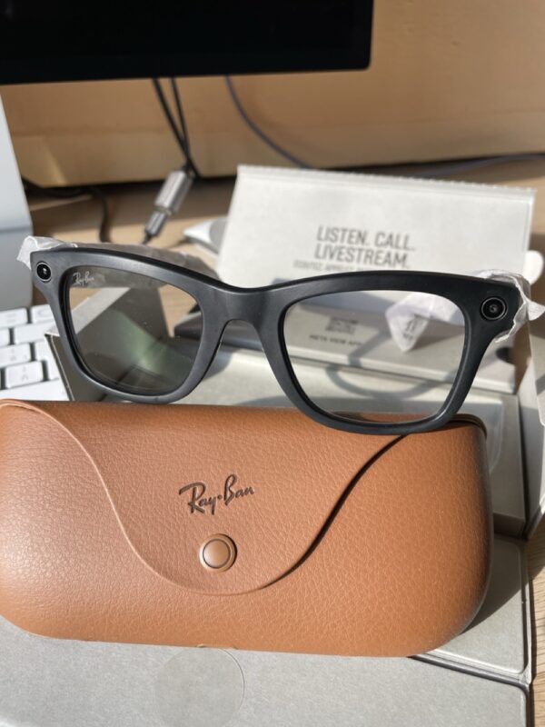 RAY-BAN META WAYFARER RW4006, F: MATTE BLACK, L: TRANSITIONS GRAPH. GREEN, S: 50 - Image 3
