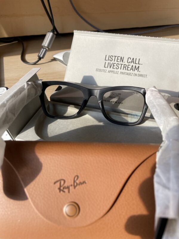 RAY-BAN META WAYFARER RW4006, F: MATTE BLACK, L: TRANSITIONS GRAPH. GREEN, S: 50 - Image 4