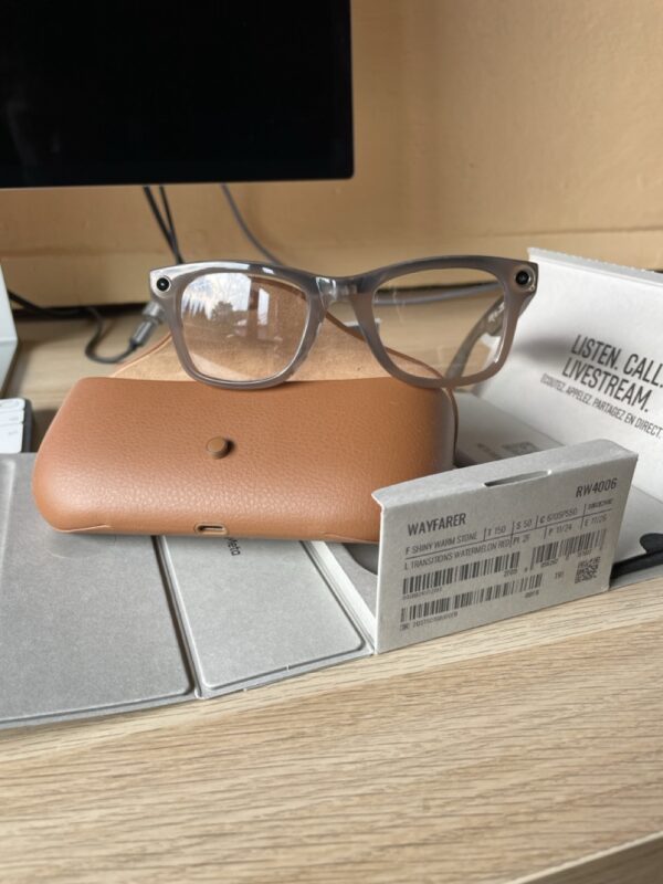 RAY-BAN META WAYFARER RW4006, F: SPĪDĪGS SILTS AKMENS, L: PĀREJAS ARBŪZA SARKANS, S: 50