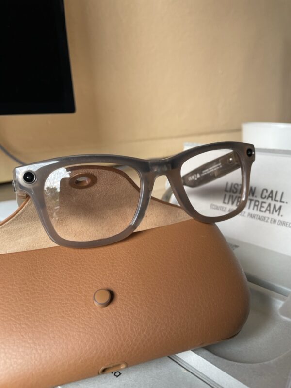 RAY-BAN META WAYFARER RW4006, F: SHINY WARM STONE, L: TRANSITIONS WATERMELON RED, S: 50 - Image 3