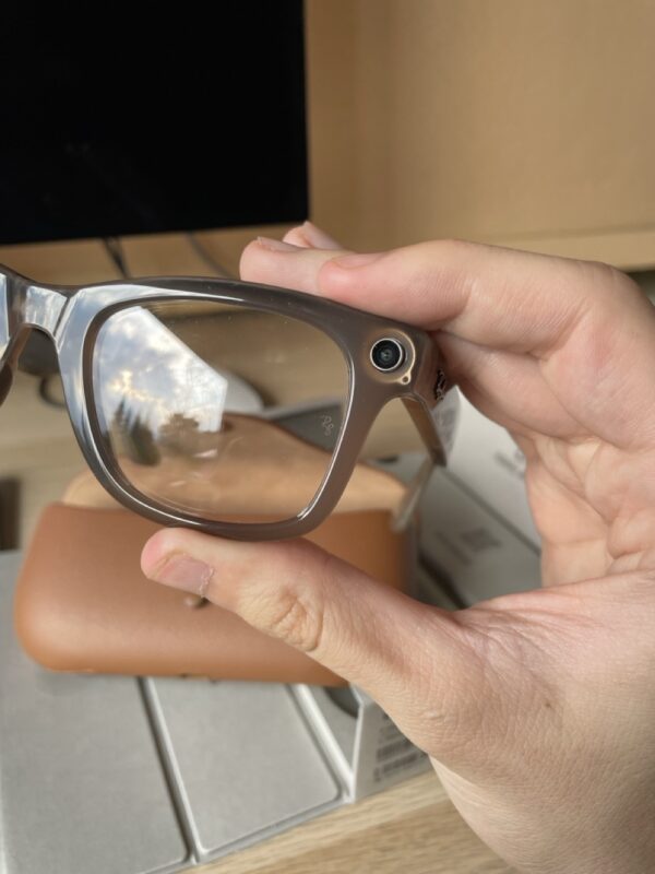 RAY-BAN META WAYFARER RW4006, F: SHINY WARM STONE, L: TRANSITIONS WATERMELON RED, S: 50 - Image 7
