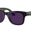 Ray-Ban Meta Wayfarer Shiny Black Amethyst