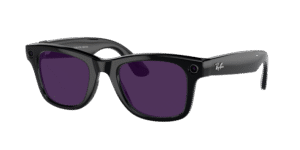 Ray-Ban Meta Wayfarer Shiny Black Amethyst