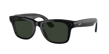 Ray-Ban Meta Wayfarer Shiny Black Green