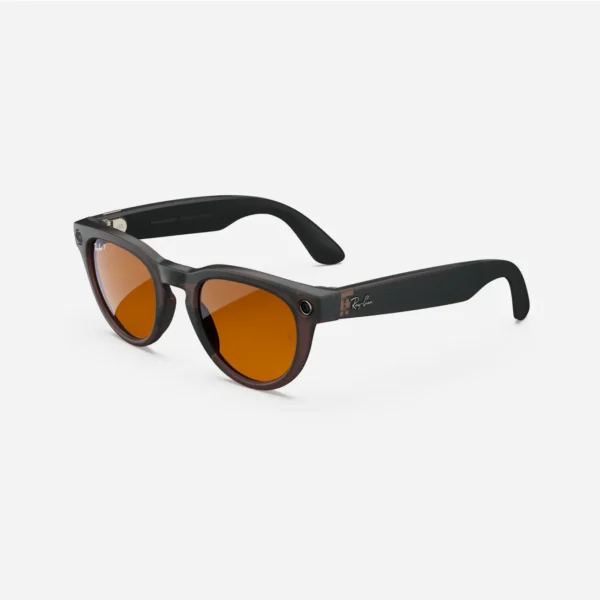 Ray-Ban Meta Headliner, matēts asiņaini melns / tumši brūns polārs