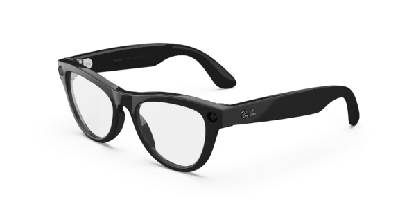 Ray-Ban Meta Skyler, Fényes fekete / Clear