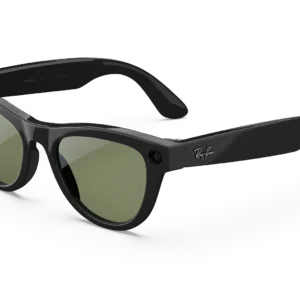 "Ray-Ban Meta Skyler", blizgi juoda / G15 žalia