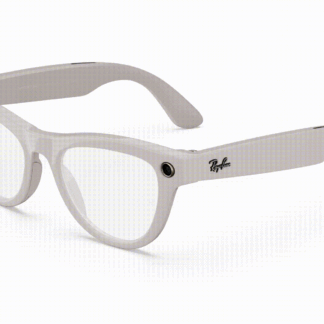 Ray-Ban Meta Skyler, Блестящо кремаво сиво / Преходи от прозрачно към сапфирено®