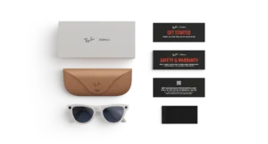 Ray-Ban Meta Skyler, Shiny Chalky Gray / Clear to Sapphire Transitions® - Afbeelding 7