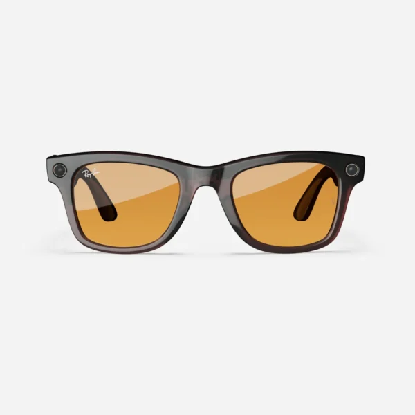 Ray-Ban Meta Wayfarer, Shiny Bloody Black / Sky Sun Plano - Изображение 2