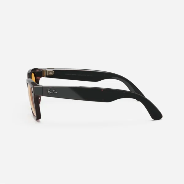 Ray-Ban Meta Wayfarer, Shiny Bloody Black / Sky Sun Plano - Изображение 5