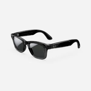 Ray-Ban Meta Wayfarer, läbipaistev must / hall peegel