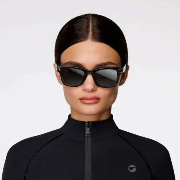 Ray-Ban Meta Wayfarer, Transparent Black / Grey Mirror - Vaizdas 6
