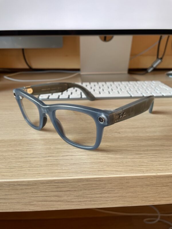 RAY-BAN META WAYFARER RW4006, F: MATTE JEANS, L: TRANSITIONS GRAY, S: 50 - Vaizdas 2