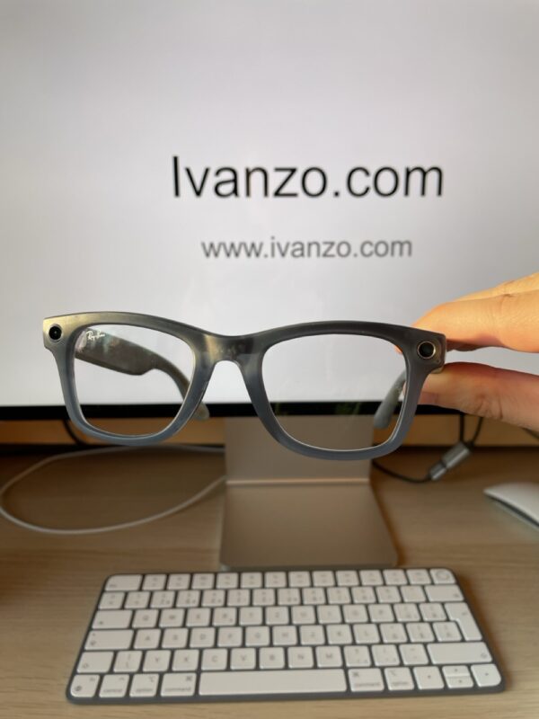 RAY-BAN META WAYFARER RW4006, F: MATTE JEANS, L: TRANSITIONS GRAY, S: 50 - Vaizdas 5
