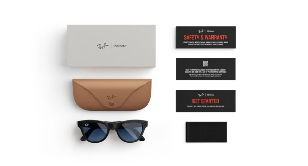 Ray-Ban Meta Skyler, Shiny Black / Cerulean Blue Transitions® - Obrázek 7