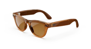 Ray-Ban Meta Skyler, Блестящ карамел, прозрачен / кафяв