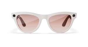 Ray-Ban Meta Skyler, Shiny Chalky Gray / Gradient Cinnamon Pink - slika 2