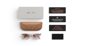 Ray-Ban Meta Skyler, Shiny Chalky Gray / Gradient Cinnamon Pink - slika 4