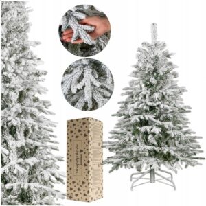 UMĚLECKÝ VÁNOČNÍ STROMEČEK PŘIKRYTÝ SNÍHEM LUX SNOW-COVERED SPRUCE 150cm LIFE DENSE PREMIUM