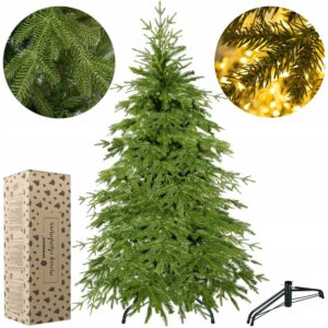 Kunstlik jõulupuu PE 220 cm Nagu tõeline kaukaasia kuusk Natural PREMIUM