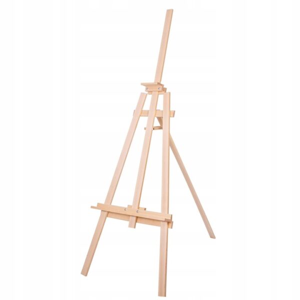 NAGY FAFA Bükkfa EASEL festéshez, HÁROMSZÖGŰ, ÁLLÍTHATÓ, 175cm