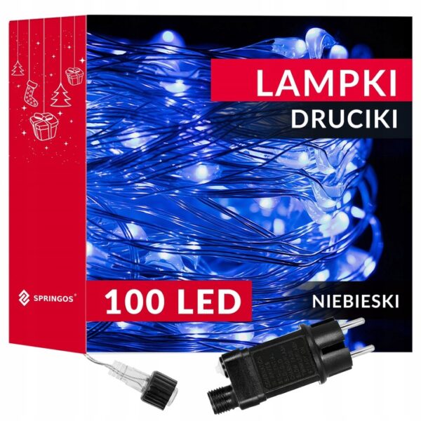 100 ΛΑΜΠΤΉΡΕΣ ΜΙΚΡΟΣΥΡΜΆΤΩΝ LED ΜΠΛΕ ΕΣΩΤΕΡΙΚΉ ΤΡΟΦΟΔΟΣΊΑ ΡΕΎΜΑΤΟΣ 8 ΛΕΙΤΟΥΡΓΊΕΣ