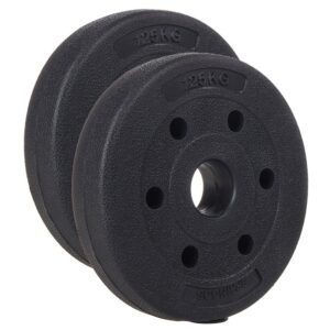 LOAD SET PLATES 2×1.25KG COMPOSITE BITUMINOUS LOADS 29mm
