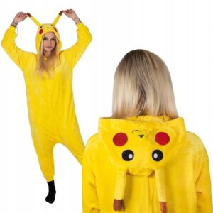 PIKACHU KIGURUMI S JEDNODÍLNÝ OBLEK TEPLÁKOVÁ SOUPRAVA ONESIATE