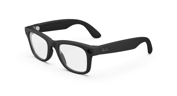 ray-ban-meta-wayfarer-matte-black-clear-gen-2-1 Ray-Ban Meta Wayfarer (Gen 2) Matte Black Clear Lenses