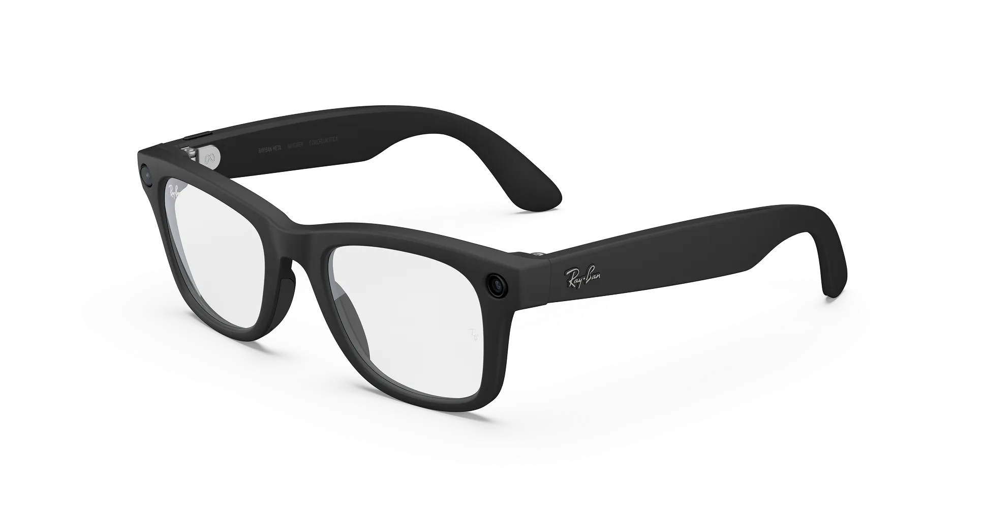 Ray-Ban Meta Wayfarer (Gen 2) Matte Black Clear Lenses - Image 1